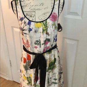 Silk floral dress Anthropologie Moulinette Soeurs